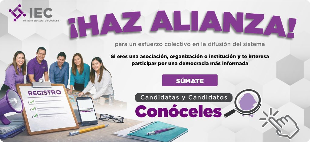 Banner Haz Alianza, Conóceles.