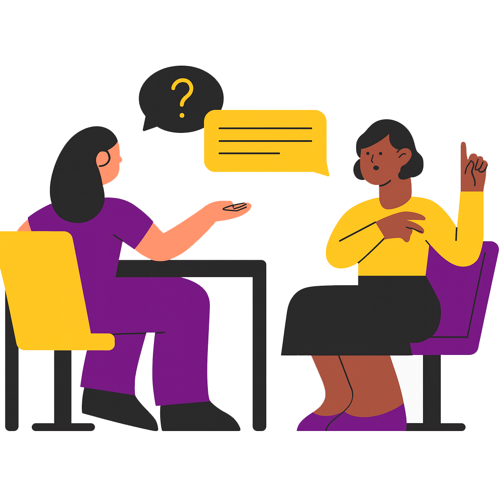 Personas presentando la solicitud de manera física.