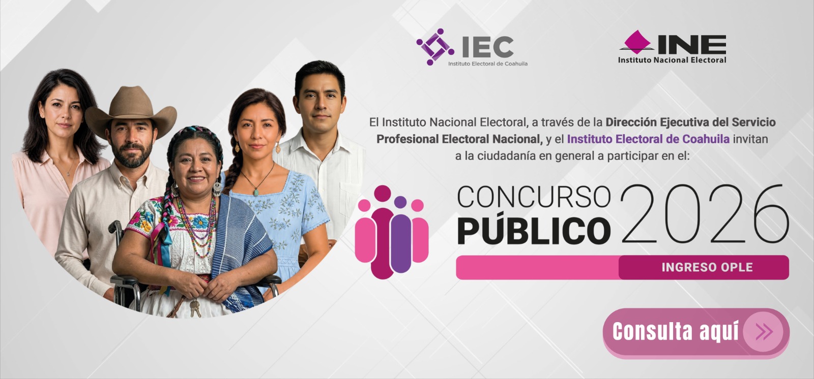 Banner Concurso Público OPLE 2026.