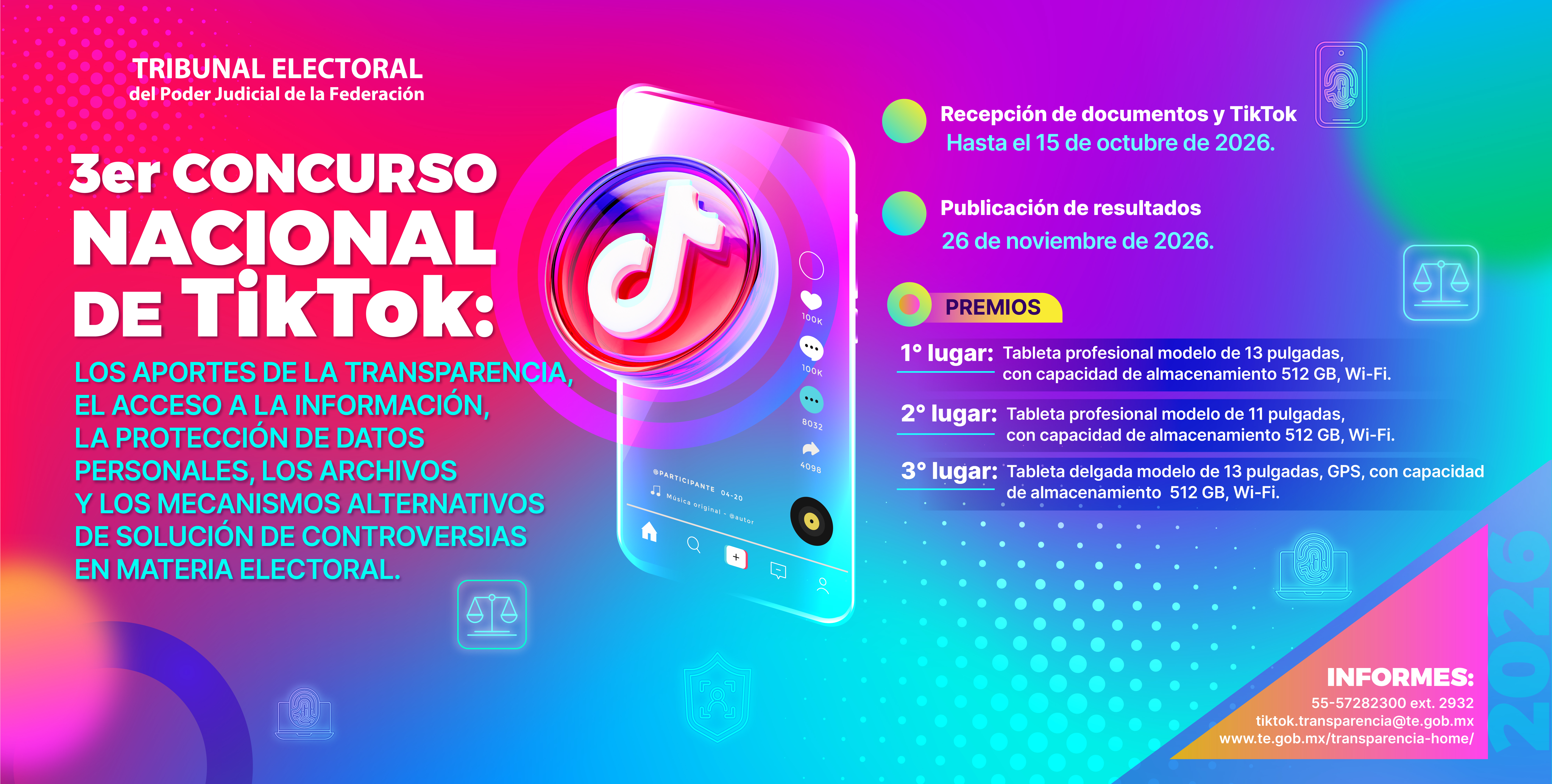 Banner 3er Concurso Nacional de TikTok.