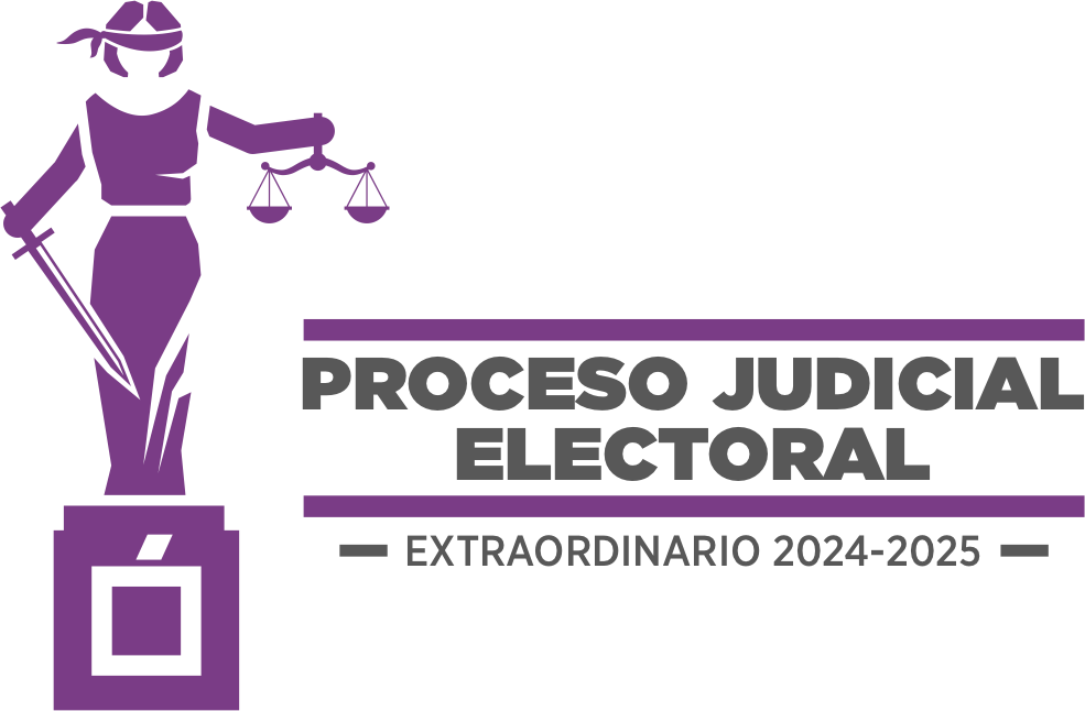 Logo del PEEJ en color blanco