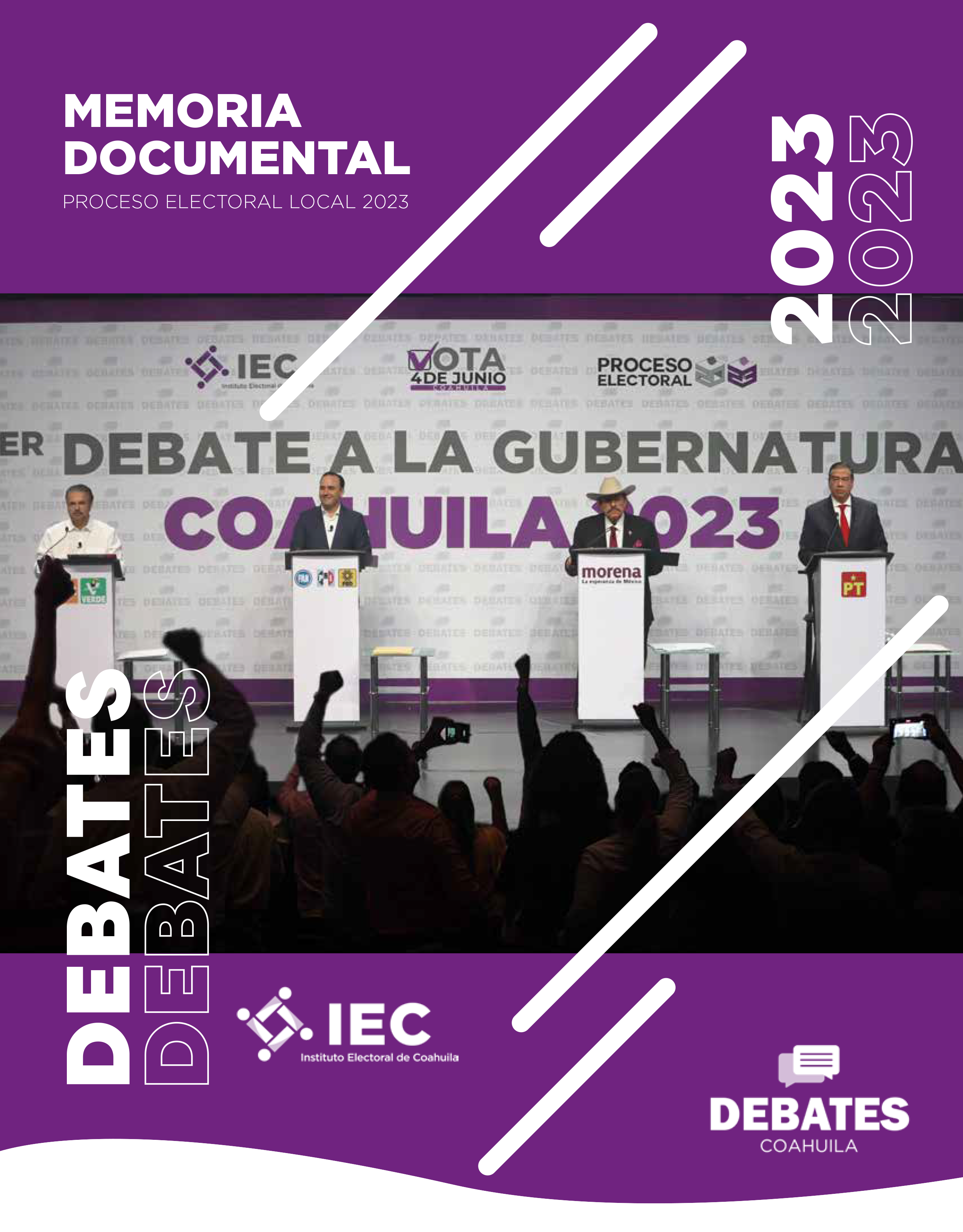 Portada del libro MEMORIA DOCUMENTAL PROCESO ELECTORAL LOCAL 2023.